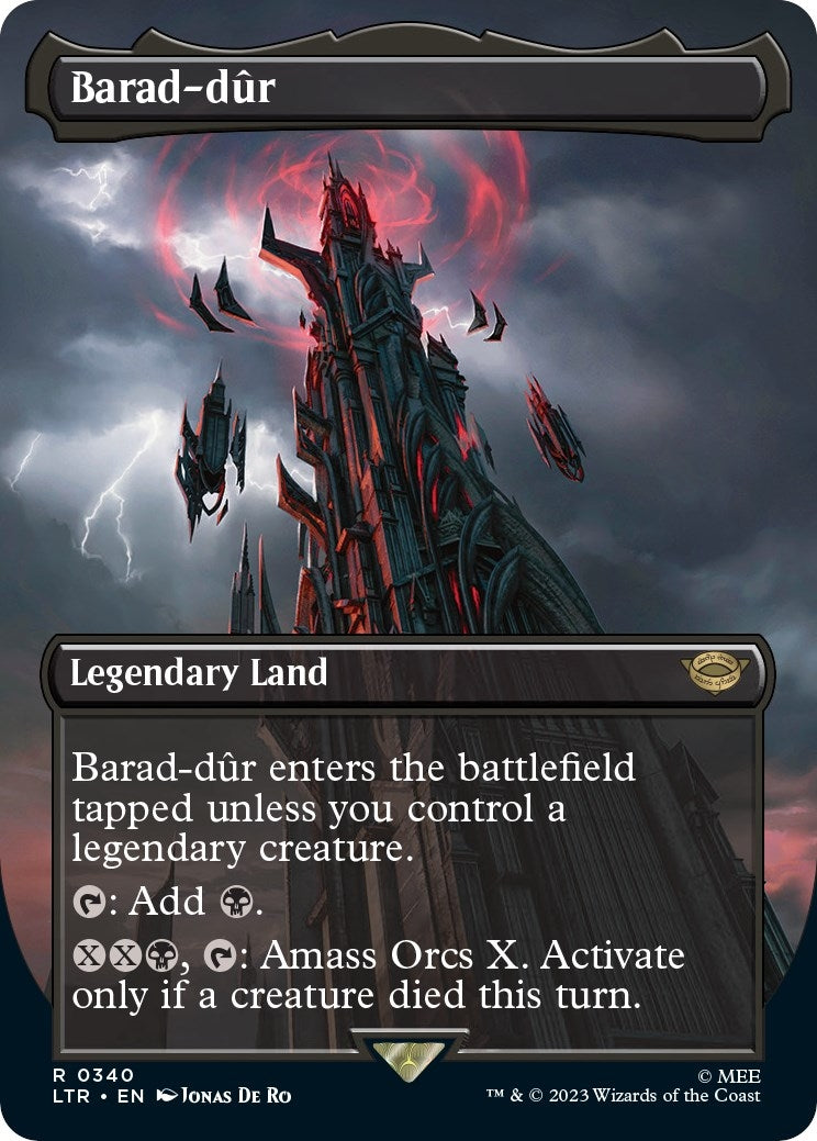 Image for Barad-dur (0340) (Borderless) (Universes Beyond: The Lord of the Rings: Tales of Middle-earth) (340) - Magic: The Gathering