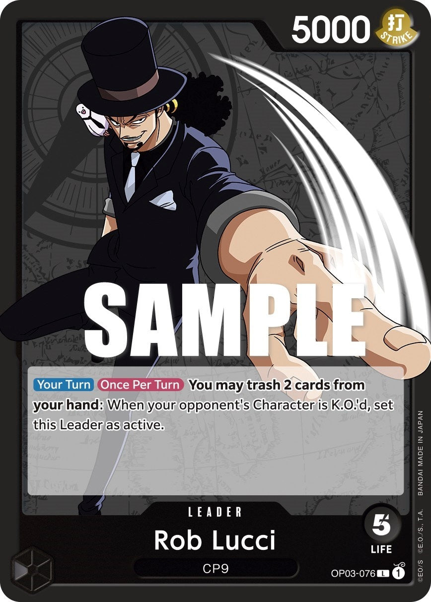 Image for Rob Lucci (076) (Pillars of Strength) (OP03-076) - One Piece Card Game
