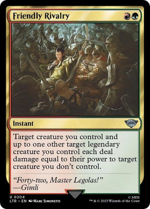 Image for Friendly Rivalry (Universes Beyond: The Lord of the Rings: Tales of Middle-earth) (204) - Magic: The Gathering