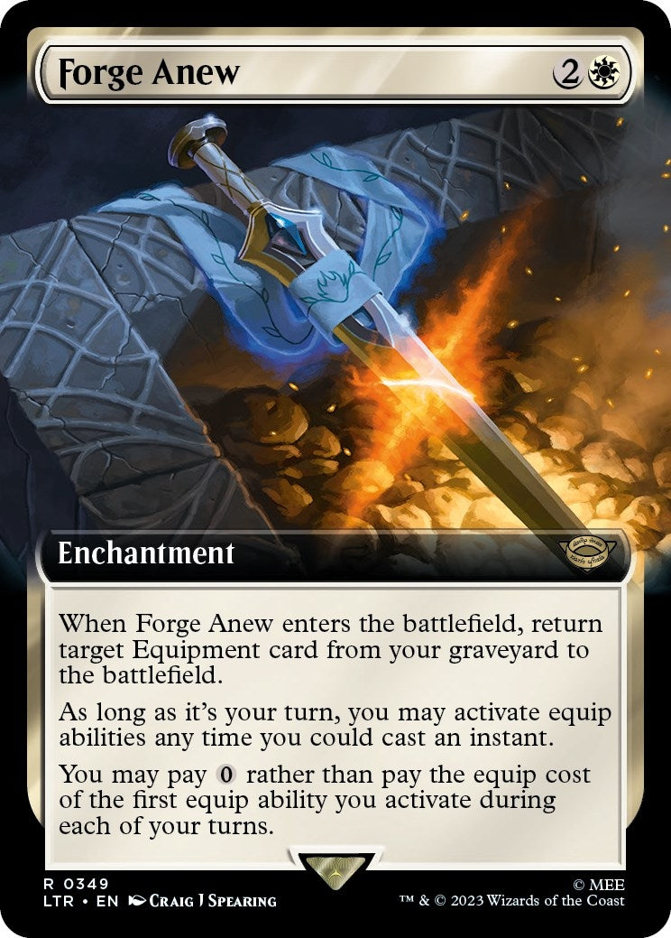 Image for Forge Anew (Extended Art) (Universes Beyond: The Lord of the Rings: Tales of Middle-earth) (349) - Magic: The Gathering