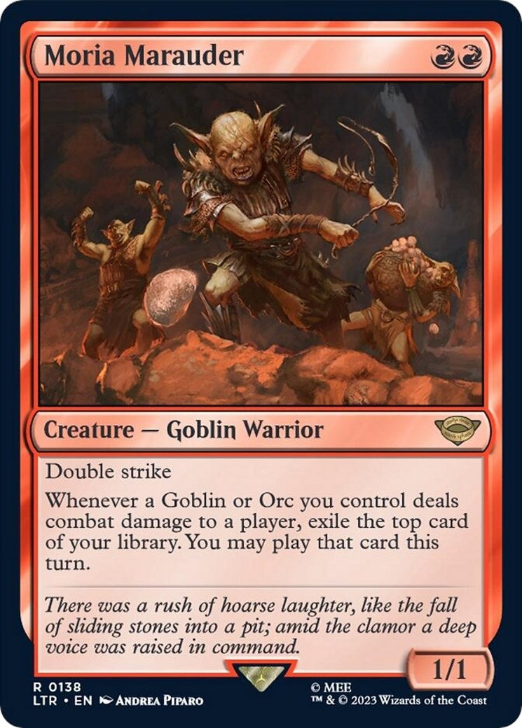 Image for Moria Marauder (Universes Beyond: The Lord of the Rings: Tales of Middle-earth) (138) - Magic: The Gathering