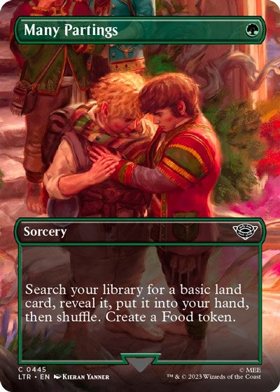 Image for Many Partings (Borderless) (Universes Beyond: The Lord of the Rings: Tales of Middle-earth) (445) - Magic: The Gathering
