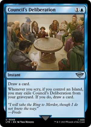 Image for Council's Deliberation (Universes Beyond: The Lord of the Rings: Tales of Middle-earth) (46) - Magic: The Gathering