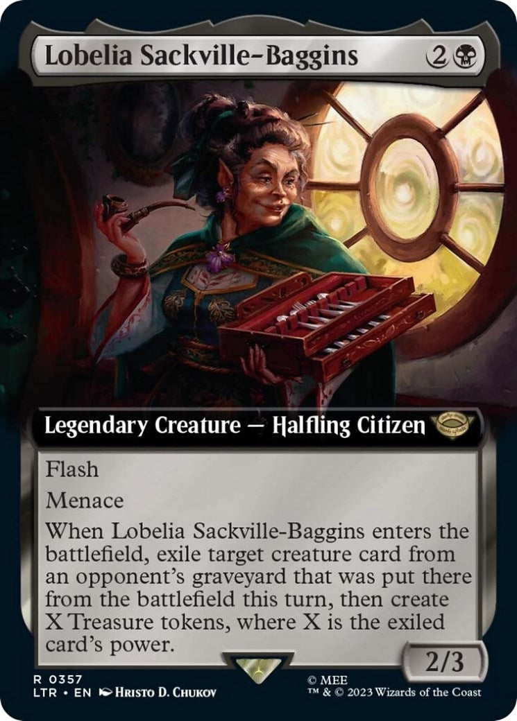 Image for Lobelia Sackville-Baggins (Extended Art) (Universes Beyond: The Lord of the Rings: Tales of Middle-earth) (357) - Magic: The Gathering