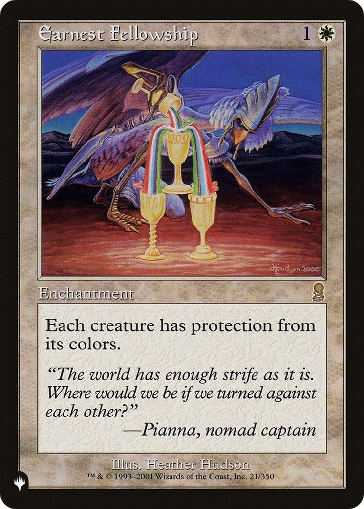 Image for Earnest Fellowship (The List Reprints) (21/350) - Magic: The Gathering