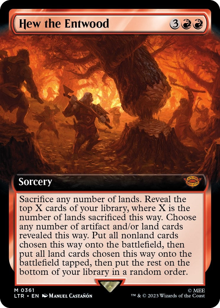 Image for Hew the Entwood (Extended Art) (Universes Beyond: The Lord of the Rings: Tales of Middle-earth) (361) - Magic: The Gathering