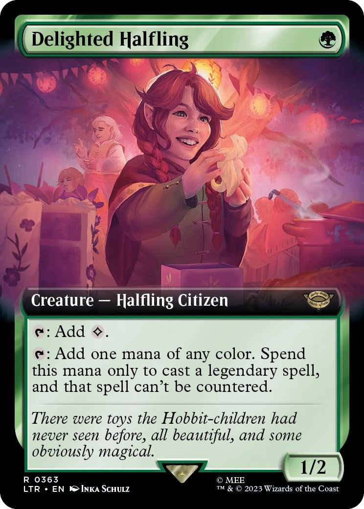Image for Delighted Halfling (Extended Art) (Universes Beyond: The Lord of the Rings: Tales of Middle-earth) (363) - Magic: The Gathering