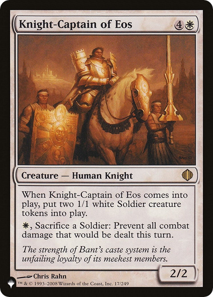 Image for Knight-Captain of Eos (The List Reprints) (17/249) - Magic: The Gathering