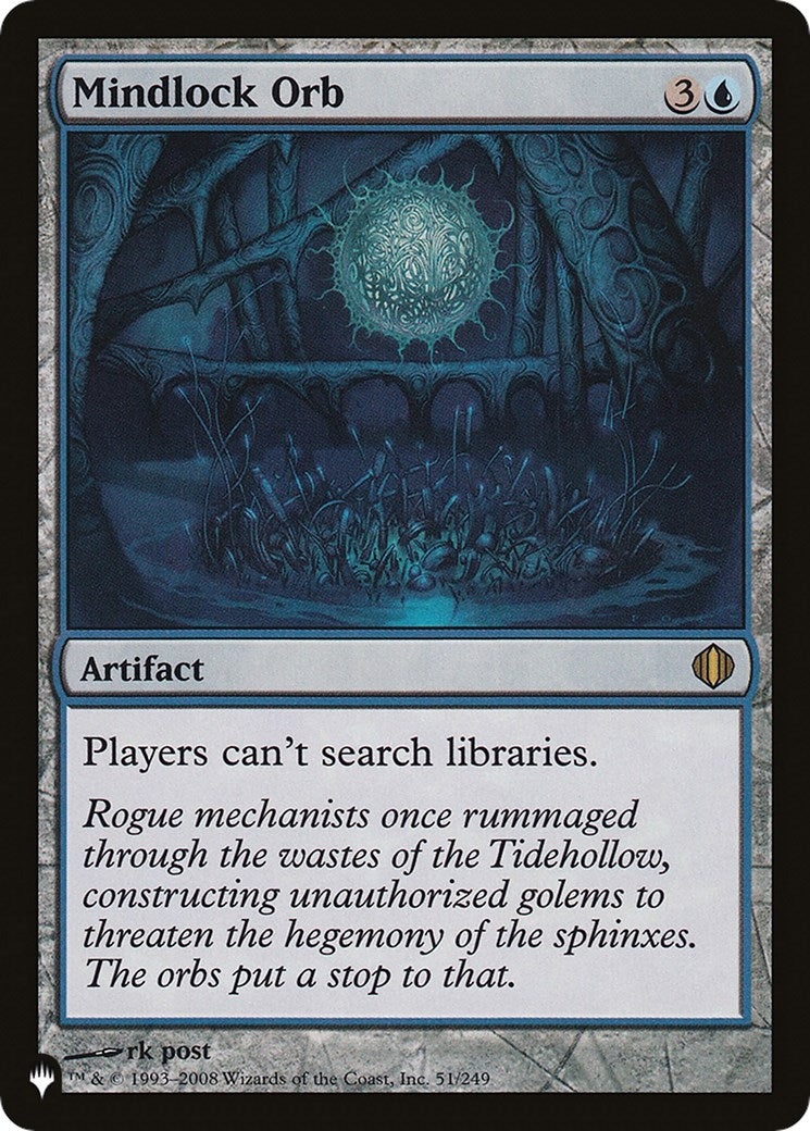 Image for Mindlock Orb (The List Reprints) (51/249) - Magic: The Gathering