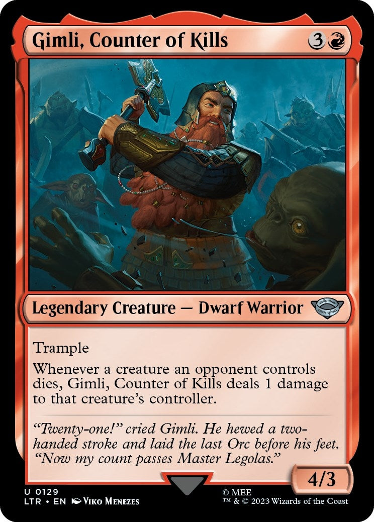 Image for Gimli, Counter of Kills (Universes Beyond: The Lord of the Rings: Tales of Middle-earth) (129) - Magic: The Gathering