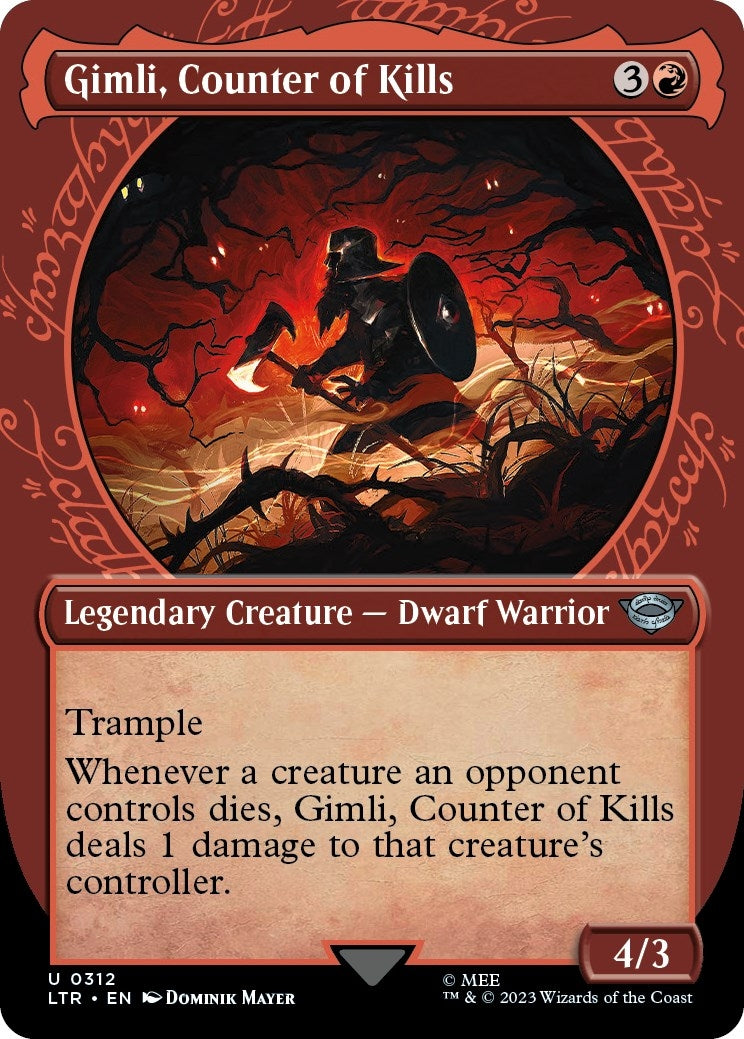 Image for Gimli, Counter of Kills (Showcase) (Universes Beyond: The Lord of the Rings: Tales of Middle-earth) (312) - Magic: The Gathering