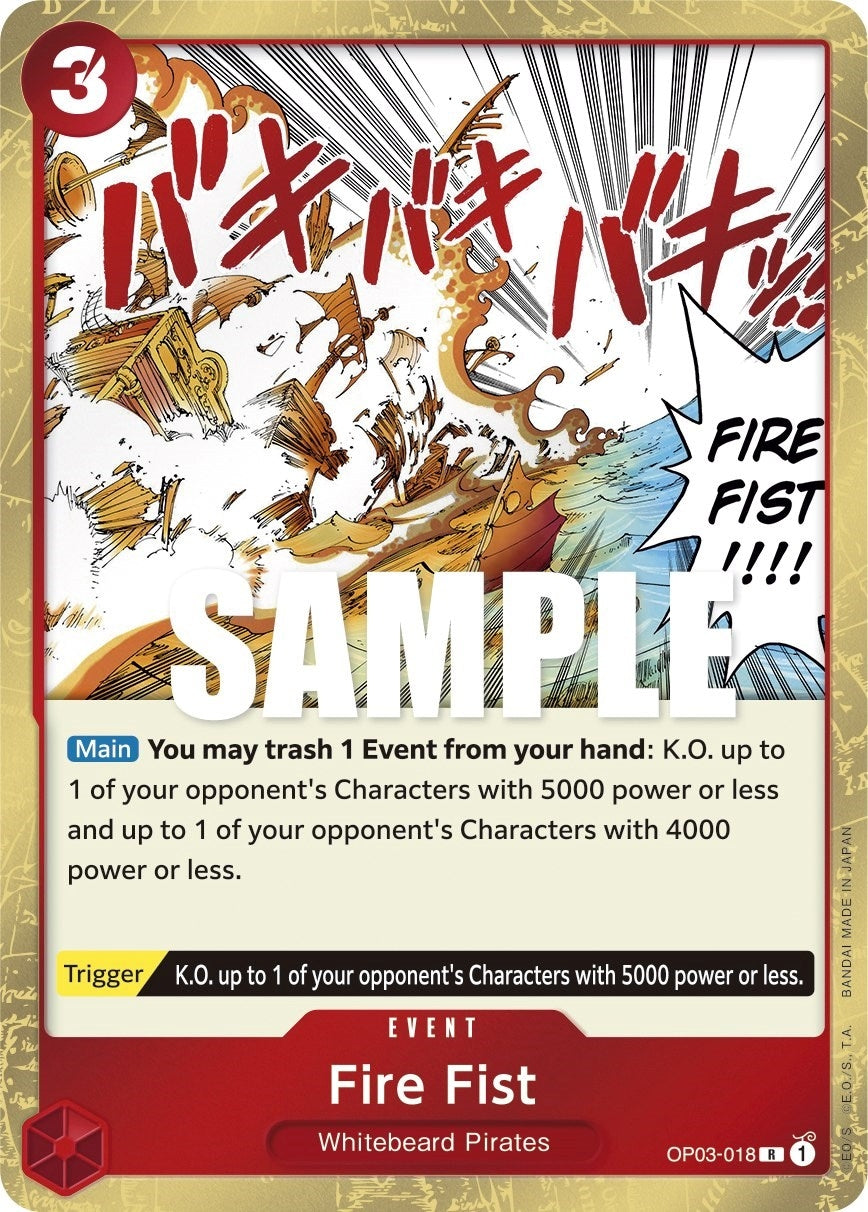 Image for Fire Fist (Pillars of Strength) (OP03-018) - One Piece Card Game