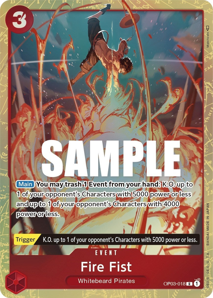Image for Fire Fist (Alternate Art) (Pillars of Strength) (OP03-018) - One Piece Card Game