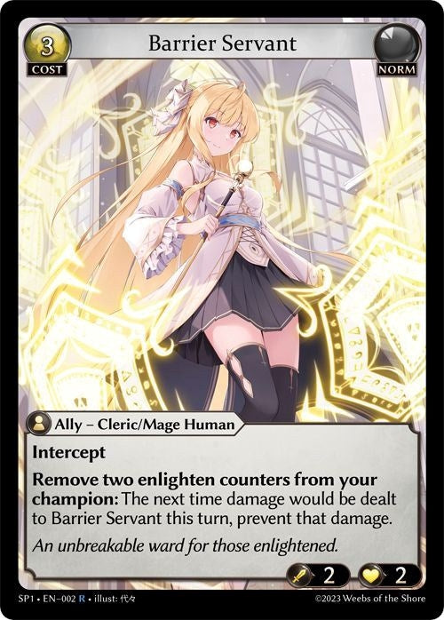 Image for Barrier Servant (Supporter Pack 1) (002) - Grand Archive TCG