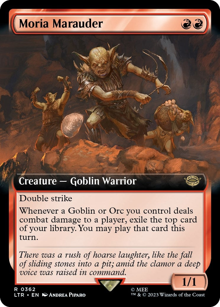 Image for Moria Marauder (Extended Art) (Universes Beyond: The Lord of the Rings: Tales of Middle-earth) (362) - Magic: The Gathering