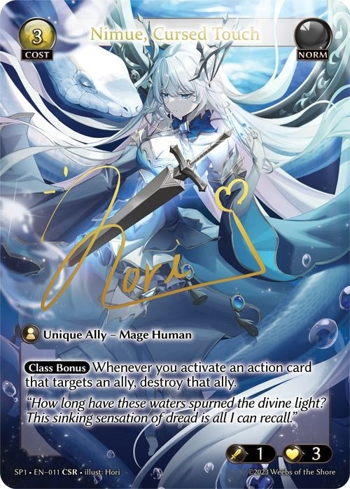 Image for Nimue, Cursed Touch (CSR) (Supporter Pack 1) (011) - Grand Archive TCG