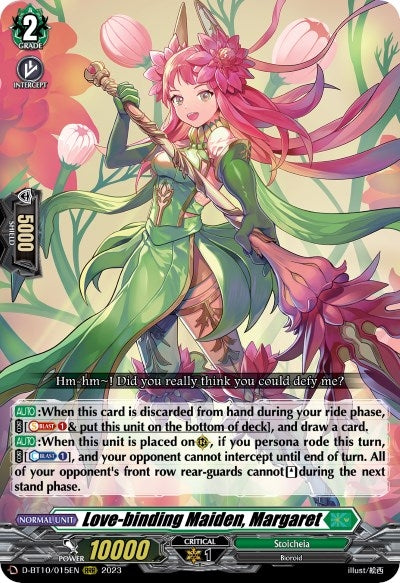 Image for Love-binding Maiden, Margaret (D-BT10: Dragon Masquerade) (D-BT10/015EN) - Cardfight Vanguard