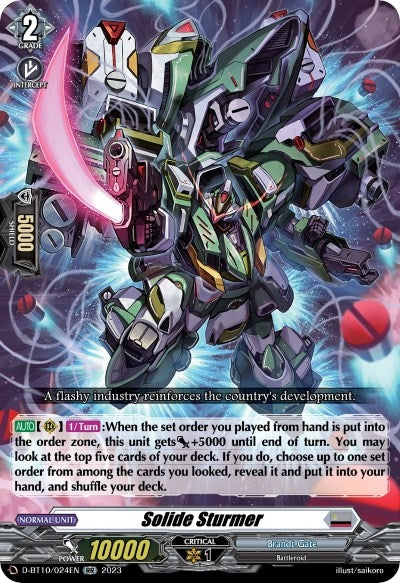 Image for Solide Sturmer (D-BT10: Dragon Masquerade) (D-BT10/024EN) - Cardfight Vanguard