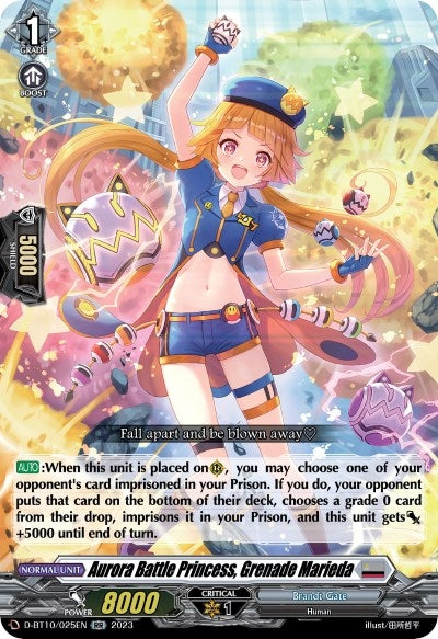 Image for Aurora Battle Princess, Grenade Marieda (D-BT10: Dragon Masquerade) (D-BT10/025EN) - Cardfight Vanguard