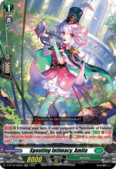 Image for Spouting Intimacy, Amlia (D-BT10: Dragon Masquerade) (D-BT10/035EN) - Cardfight Vanguard