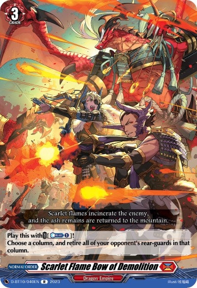 Image for Scarlet Flame Bow of Demolition (D-BT10: Dragon Masquerade) (D-BT10/040EN) - Cardfight Vanguard