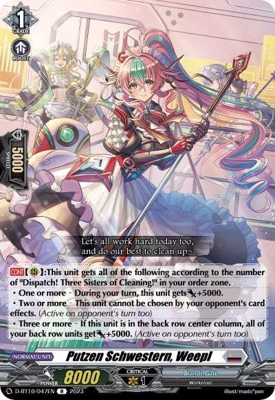 Image for Putzen Schwestern, Weepl (D-BT10: Dragon Masquerade) (D-BT10/047EN) - Cardfight Vanguard