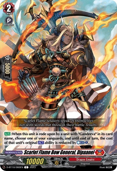 Image for Scarlet Flame Bow General, Dipaanel (D-BT10: Dragon Masquerade) (D-BT10/060EN) - Cardfight Vanguard
