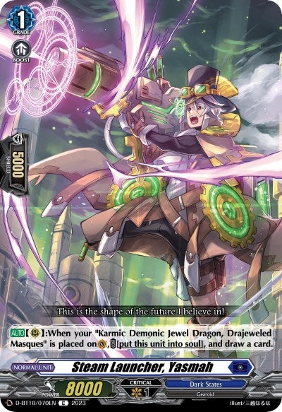 Image for Steam Launcher, Yasmah (D-BT10: Dragon Masquerade) (D-BT10/070EN) - Cardfight Vanguard