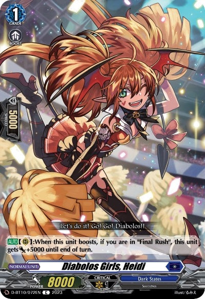 Image for Diabolos Girls, Heidi (D-BT10: Dragon Masquerade) (D-BT10/072EN) - Cardfight Vanguard