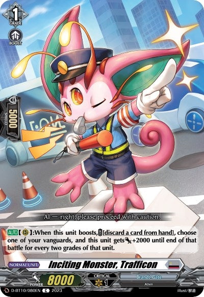 Image for Inciting Monster, Trafficon (D-BT10: Dragon Masquerade) (D-BT10/080EN) - Cardfight Vanguard