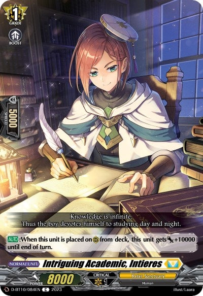 Image for Intriguing Academic, Intieres (D-BT10: Dragon Masquerade) (D-BT10/084EN) - Cardfight Vanguard