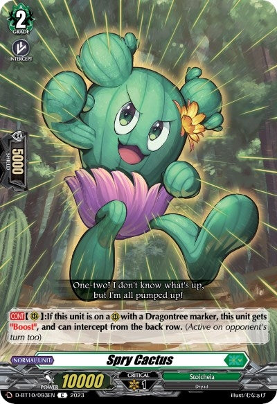 Image for Spry Cactus (D-BT10: Dragon Masquerade) (D-BT10/093EN) - Cardfight Vanguard