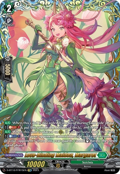 Image for Love-binding Maiden, Margaret (FFR) (D-BT10: Dragon Masquerade) (D-BT10/FFR15EN) - Cardfight Vanguard