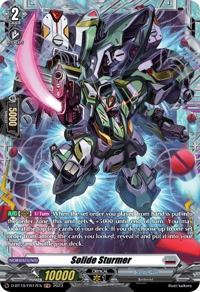 Image for Solide Sturmer (FR) (D-BT10: Dragon Masquerade) (D-BT10/FR17EN) - Cardfight Vanguard