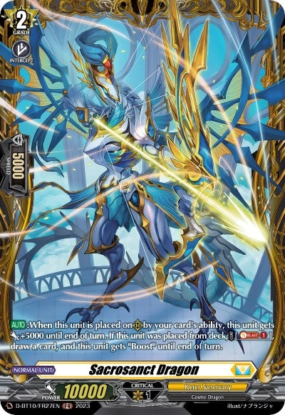 Image for Sacrosanct Dragon (FR) (D-BT10: Dragon Masquerade) (D-BT10/FR27EN) - Cardfight Vanguard