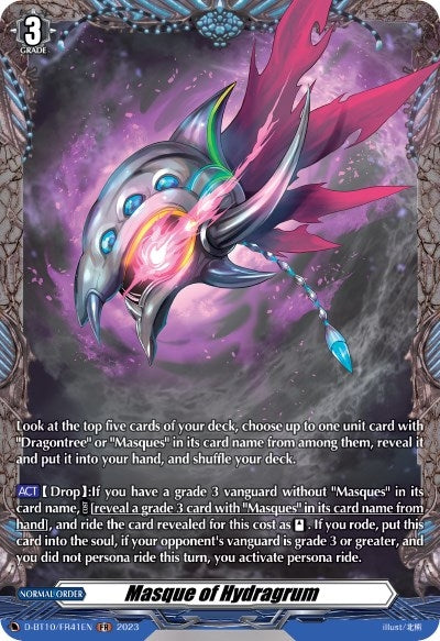Image for Masque of Hydragrum (FR) (D-BT10: Dragon Masquerade) (D-BT10/FR41EN) - Cardfight Vanguard
