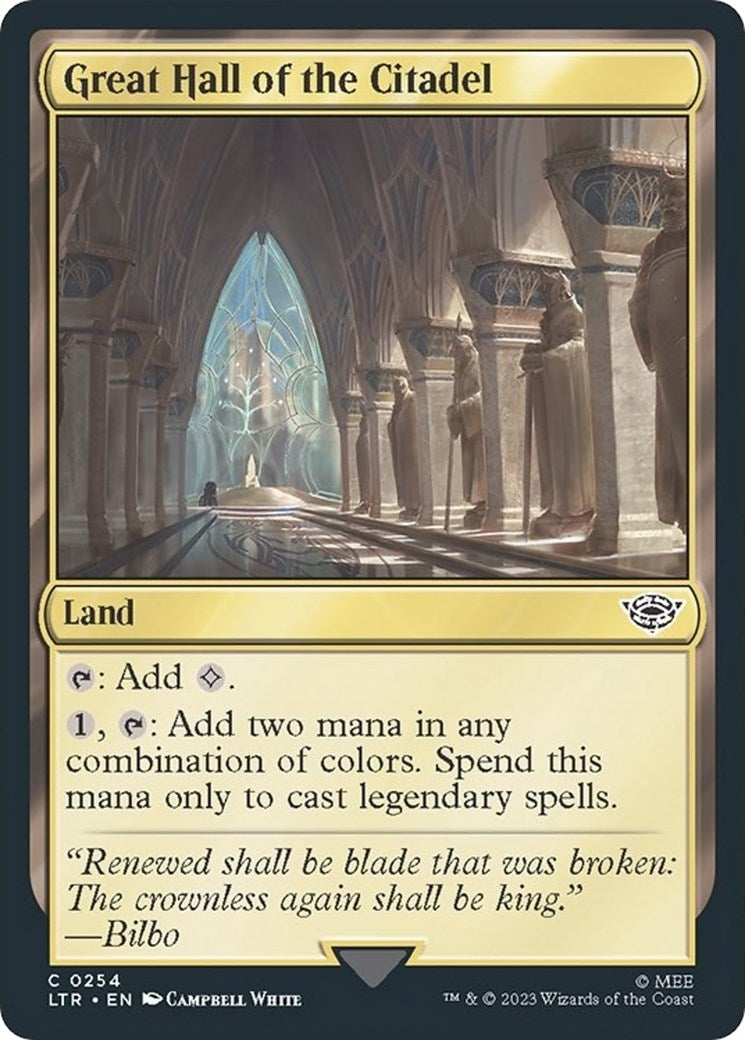 Image for Great Hall of the Citadel (Universes Beyond: The Lord of the Rings: Tales of Middle-earth) (254) - Magic: The Gathering