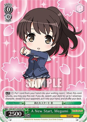 Image for A New Start, Megumi (Foil) (Saekano How to Raise a Boring Girlfriend. flat) (SHS/W71-E103S PR) - Weiss Schwarz