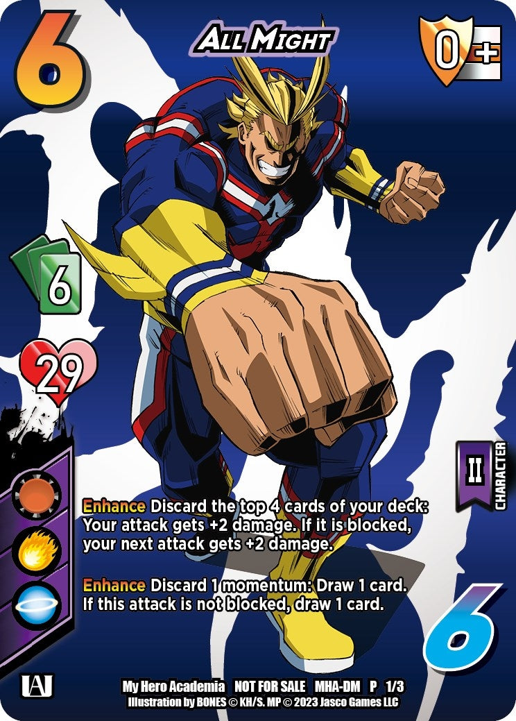 Image for All Might (Dim Mak Promo) (UniVersus: My Hero Academia Promo Cards) (MHA-DM P 1/3) - UniVersus