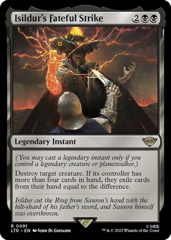 Image for Isildur's Fateful Strike (Universes Beyond: The Lord of the Rings: Tales of Middle-earth) (91) - Magic: The Gathering