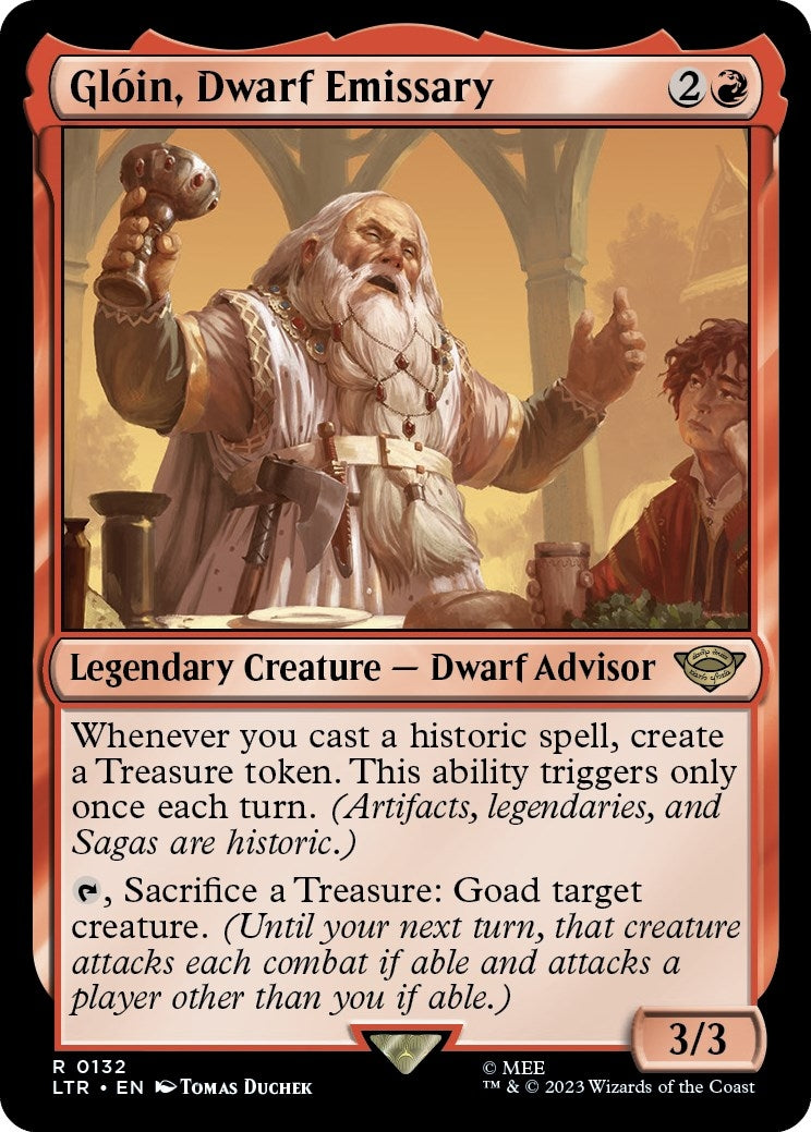 Image for Gloin, Dwarf Emissary (Universes Beyond: The Lord of the Rings: Tales of Middle-earth) (132) - Magic: The Gathering
