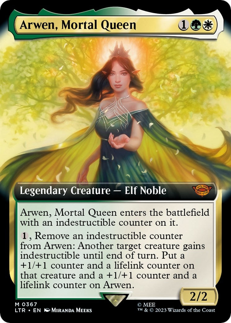 Image for Arwen, Mortal Queen (Extended Art) (Universes Beyond: The Lord of the Rings: Tales of Middle-earth) (367) - Magic: The Gathering