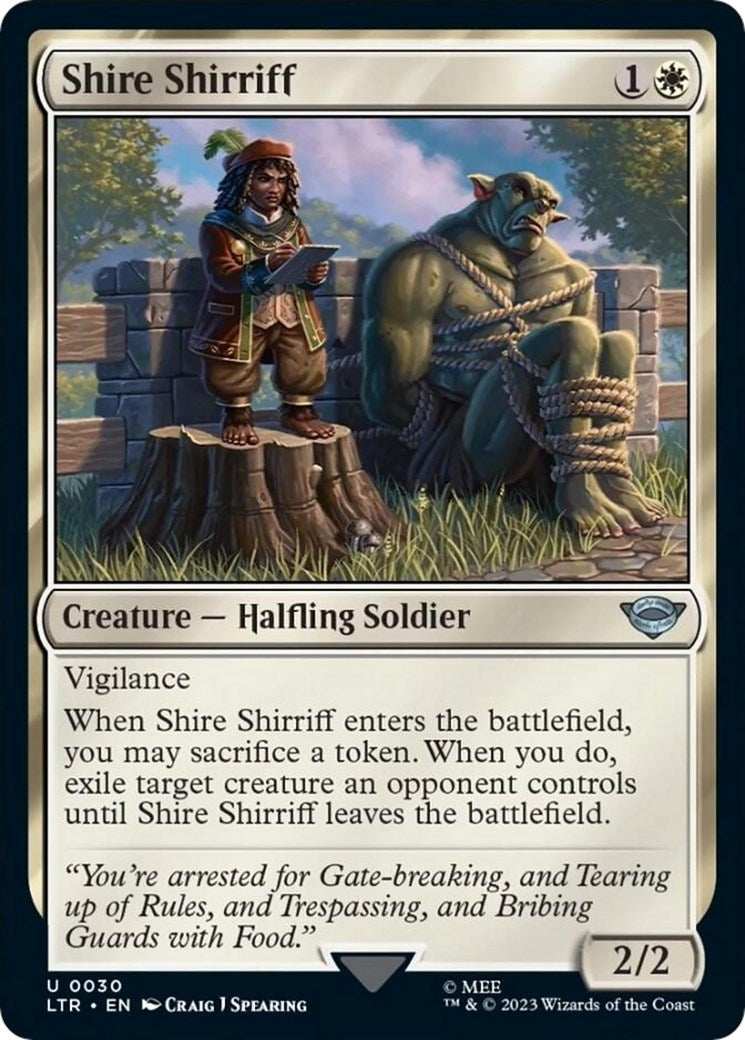Image for Shire Shirriff (Universes Beyond: The Lord of the Rings: Tales of Middle-earth) (30) - Magic: The Gathering