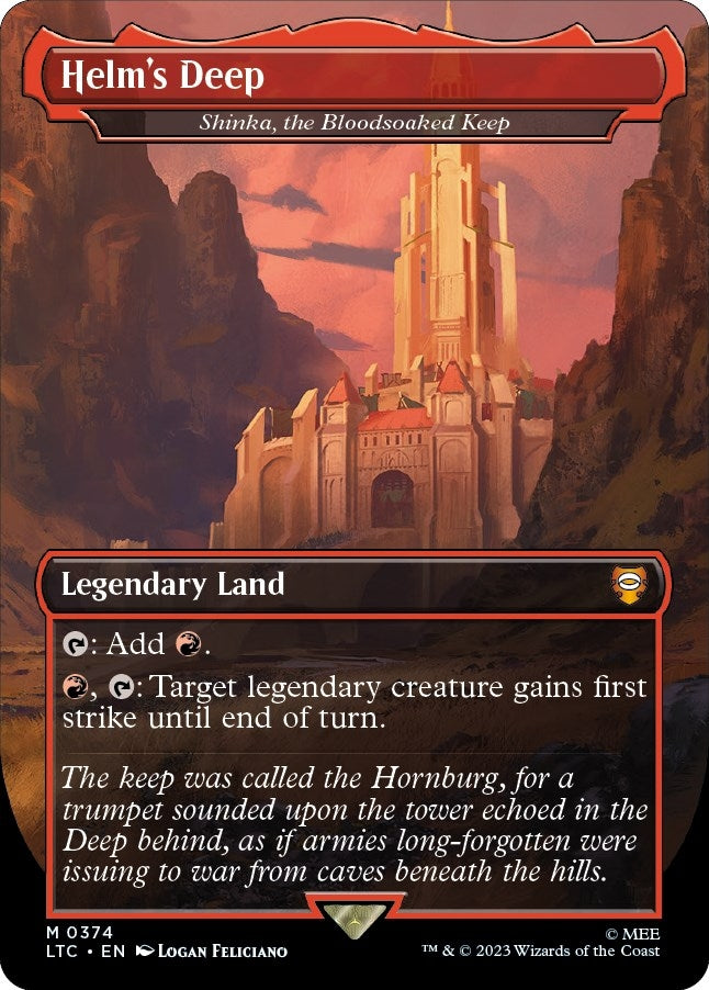 Image for Helm's Deep - Shinka, the Bloodsoaked Keep (Commander: The Lord of the Rings: Tales of Middle-earth) (374) - Magic: The Gathering