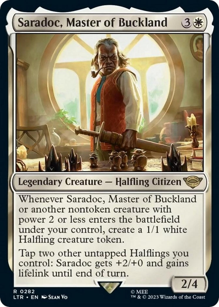 Image for Saradoc, Master of Buckland (Universes Beyond: The Lord of the Rings: Tales of Middle-earth) (282) - Magic: The Gathering