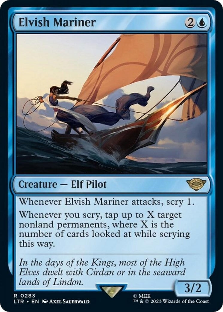 Image for Elvish Mariner (Universes Beyond: The Lord of the Rings: Tales of Middle-earth) (283) - Magic: The Gathering