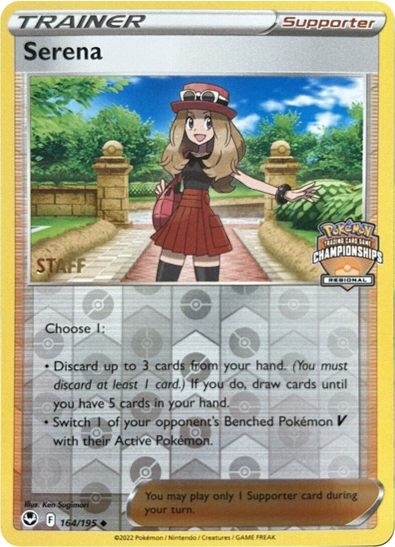 Image for Serena - 164/195 (Regional Championships) [Staff] (League & Championship Cards) (164/195) - Pokemon