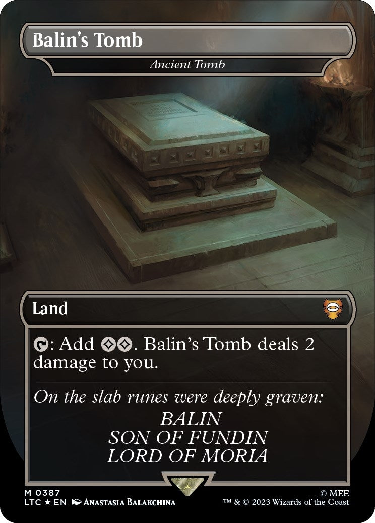 Image for Balin's Tomb - Ancient Tomb (Surge Foil) (Commander: The Lord of the Rings: Tales of Middle-earth) (387) - Magic: The Gathering