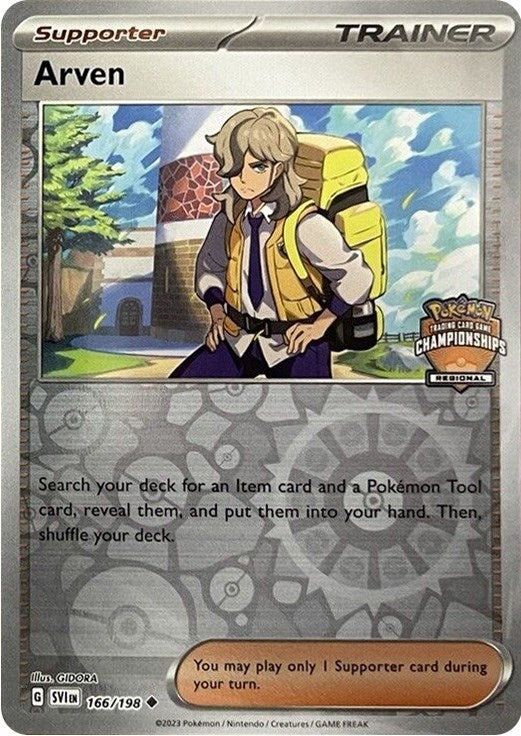 Image for Arven - 166/198 (Regional Championships) (League & Championship Cards) (166/198) - Pokemon
