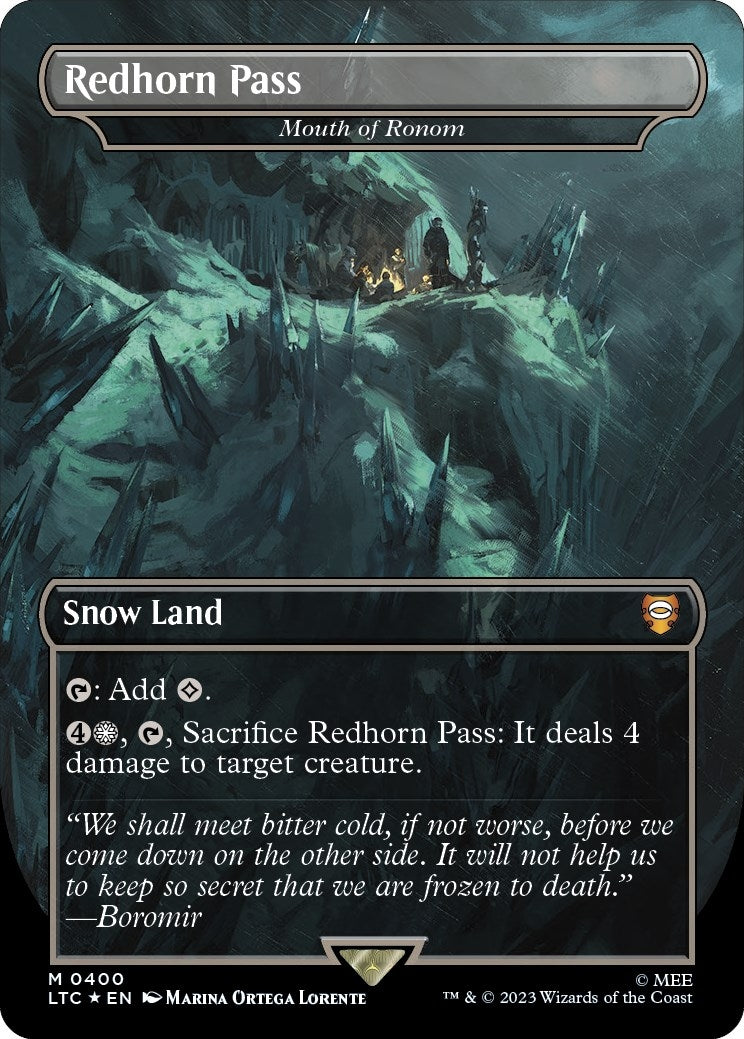 Image for Redhorn Pass - Mouth of Ronom (Surge Foil) (Commander: The Lord of the Rings: Tales of Middle-earth) (400) - Magic: The Gathering